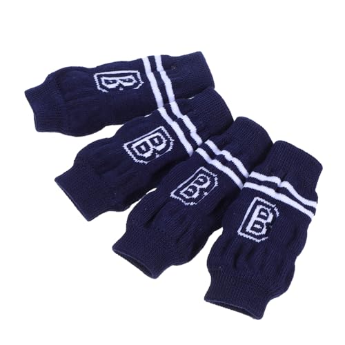 Garneck 4 Stück Gestrickte Hundebeinschoner Weiche Bequeme Gelenkschützer für Waschbare Hundesocken für Hundetypen Schutz für Ellbogen und Gelenke von Garneck