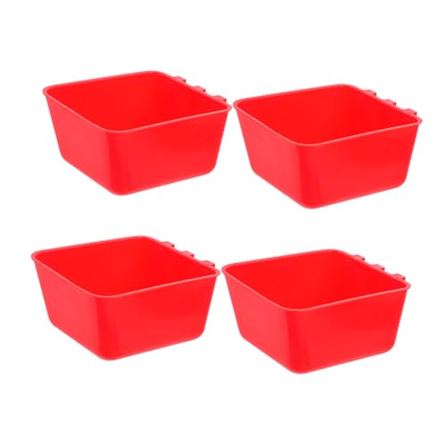 Garneck 4 Stück Hängende Futter und Wasserschalen für Käfige Futternäpfe für Hühner und Andere Haustiere Rot für Einsatz im Innen und Außenbereich Garneck 4 Stück Hängende Futter und Wasserschalen für Käfige Futternäpfe für Hühner und Andere Haustiere Rot für Einsatz im Innen und Außenbereich von Garneck