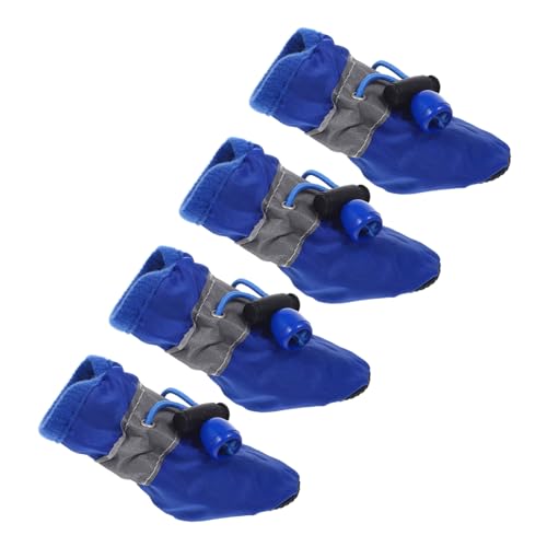 Garneck 4 Stück Hundeschuhe Booties für Kleine bis Mittelgroße Xs Schutz und Rauen Oberflächen für und Aktivitäten im Freien von Garneck