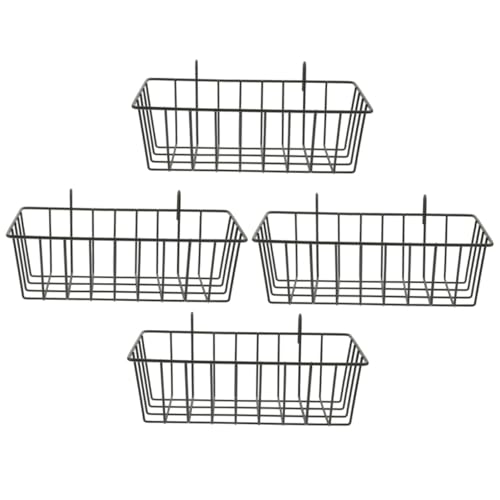 Garneck 4 Stück Kaninchen Heuraufe Hasenkäfig Im Freien Erzogen Drinnen Heufütterung Meerschweinchen Haustier Heu Für Kaninchen Hamster Zubehör Gestell Häschen-Feeder Schmiedeeisen Black von Garneck