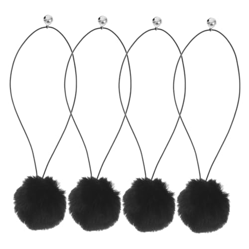 Garneck 4 Stück Teiliges Katzenspielzeug mit Glocke Ersetzbare Hängende Bälle für Katzenkratzbaum und Kratzpfosten Interaktives Plüschspielzeug Einfache Befestigung Sicher und Vielseitig von Garneck