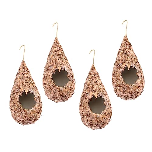 Garneck 4 Stück Vogelnest-Simulation Aus Stroh Gras Gefälscht Vögel Weben Strohvögel Klein Outdoor- Außen Nest Für Vögel Hängend Handgewebtes Stroh Nester Vogelhaus Kunststoff Garneck 4 Stück Vogelnest-Simulation Aus Stroh Gras Gefälscht Vögel Weben Strohvögel Klein Outdoor- Außen Nest Für Vögel Hängend Handgewebtes Stroh Nester Vogelhaus Kunststoff von Garneck