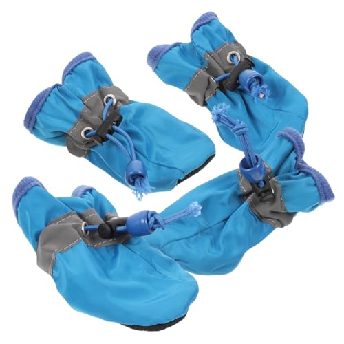 Garneck 4 Stück wasserdichte Hundeschuhe für Kleine bis Mittlere Pfotenschutz für Jahreszeiten für Outdoor Aktivitäten Anzuziehen und Schützt Rauen Oberflächen Garneck 4 Stück wasserdichte Hundeschuhe für Kleine bis Mittlere Pfotenschutz für Jahreszeiten für Outdoor Aktivitäten Anzuziehen und Schützt Rauen Oberflächen von Garneck