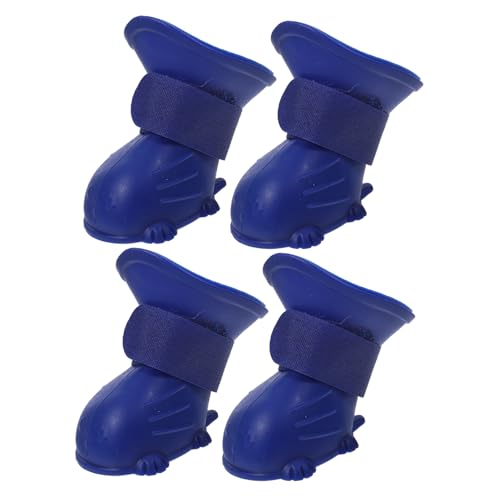 Garneck 4 Stück wasserdichte Hundestiefel, rutschfeste Welpenschuhe Für Im Freien, Leichte Regenstiefel Für Haustiere, Schützende Hundeschuhe Für Regnerische Tage Garneck 4 Stück wasserdichte Hundestiefel, rutschfeste Welpenschuhe Für Im Freien, Leichte Regenstiefel Für Haustiere, Schützende Hundeschuhe Für Regnerische Tage von Garneck