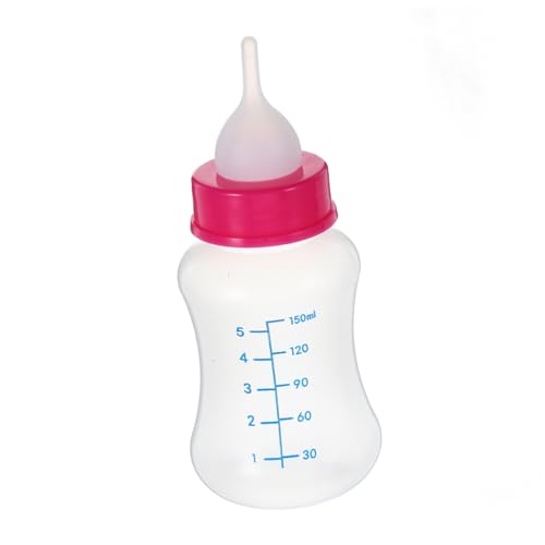 Garneck 4Stücke Feeder für Welpen Haustier Stillflasche mit Ersatzputzbürsten Zufällige Sichere und Langlebige Fütterungsflasche für Katzen von Garneck