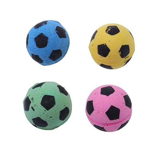 Garneck 4Stücke Fußballspielzeug für Katzen Interaktive Katzenspielzeuge zur Anregung Natürlicher Instinkte Verhindert an Möbeln Süßes Design Gemischt Garneck 4Stücke Fußballspielzeug für Katzen Interaktive Katzenspielzeuge zur Anregung Natürlicher Instinkte Verhindert an Möbeln Süßes Design Gemischt von Garneck