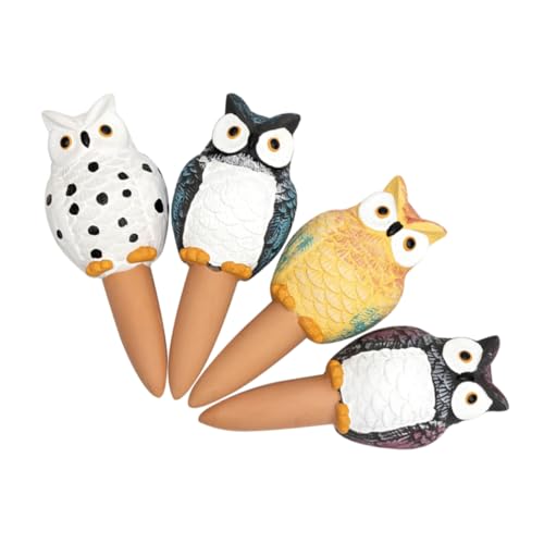 Garneck 4stücke Selbstbewässerung Gerät Garten Bewässerung Werkzeug Pflanzen Bewässerung Eule Geformt Wassergerät Für Topfpflanzen Mit Regulierbarer Wassermenge von Garneck