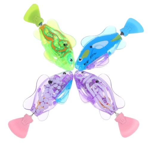 Garneck 4Stücke Katzenspielzeug Teiliges Elektrisches Interaktives Fischspielzeug mit LED Lichtern Schwimmendes Katzenspielzeug für Kätzchen Fördert das Spielverhalten Bindung Garneck 4Stücke Katzenspielzeug Teiliges Elektrisches Interaktives Fischspielzeug mit LED Lichtern Schwimmendes Katzenspielzeug für Kätzchen Fördert das Spielverhalten Bindung von Garneck