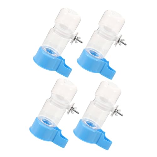 Garneck 4Stücke Teiliges Vogeltrinksystem Automatischer Wasserspender für Papageien Langlebige Trinkflasche für Käfige Praktische Vogelzubehör Elegantem von Garneck