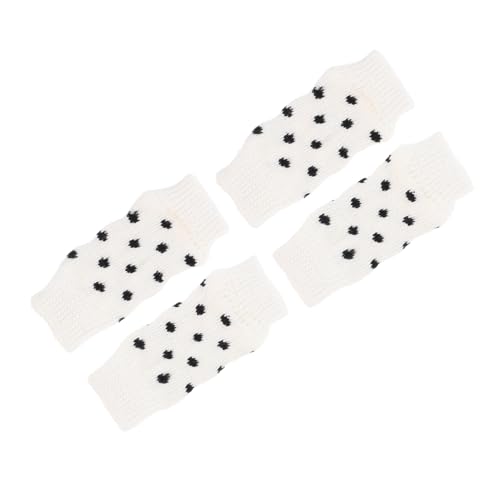 Garneck 4Stücke rutschfeste Hundesocken für Kleine und Mittelgroße Atmungsaktive Hautfreundliche Pfotenschutzsocken mit Coolem Punktdesign für Drinnen und Draußen von Garneck