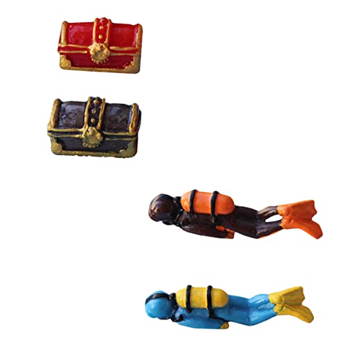 Garneck 4stücke Aquarium Dekoration Set Taucherfiguren Und Schatzkästen Set Aus Stabilem Harz Für Mikro-landschaften Ornamente Für Fischbecken Und Miniatur-displays Geschenkidee Für Garneck 4stücke Aquarium Dekoration Set Taucherfiguren Und Schatzkästen Set Aus Stabilem Harz Für Mikro-landschaften Ornamente Für Fischbecken Und Miniatur-displays Geschenkidee Für von Garneck