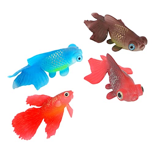 Garneck 4stücke Künstliche Goldfisch-Dekoration Für Aquarien Leuchtende Fischornamente Mit Realistischem Design Für Fischtanks Geeignet Für Heim Und Büro von Garneck