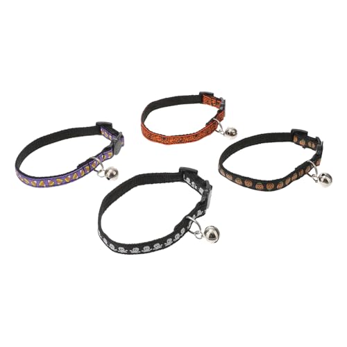 Garneck 4stücke Welpenhalsband Mit Glöckchen Haustierhalsband Für Hund Halsband Aus Langlebigem Material Für Training Und Täglichen Gebrauch von Garneck