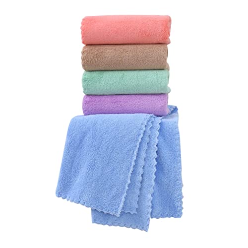 Garneck 5 Stück Hamster Handtücher Saugfähige Badetücher für Meerschweinchen Kleine Haustiere Weiche Fleece Materialien Pastellfarben für Käfigausstattung und Pflege von Garneck
