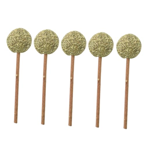 Garneck 5 Stück Katzengraskugel Lollipop Backenzahn-Stab-Haustier necken Katze Minze Mahlzähne Katzenminze Kätzchen Katzenfischkugel Katzenspielzeug Garneck 5 Stück Katzengraskugel Lollipop Backenzahn-Stab-Haustier necken Katze Minze Mahlzähne Katzenminze Kätzchen Katzenfischkugel Katzenspielzeug von Garneck