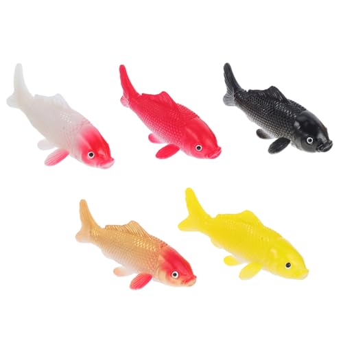 Garneck 5stücke Mini-koi-Fische Aus Kunststoff Schwimmende Aquarienfische Mini-goldfischfiguren Miniatur-fischstatue Künstlicher Goldfisch Tierfigur Fürs Aquarium Feengartenstatue Garneck 5stücke Mini-koi-Fische Aus Kunststoff Schwimmende Aquarienfische Mini-goldfischfiguren Miniatur-fischstatue Künstlicher Goldfisch Tierfigur Fürs Aquarium Feengartenstatue von Garneck