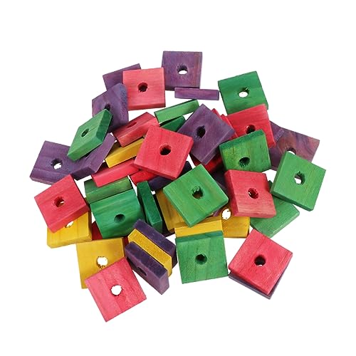 Garneck 50stücke Holzclip-Spielzeug Für Papageien DIY-vogelspielzeug Beißspielzeug Aus Sicherem Material Gemischte Farben Für Nymphensittiche Und Kleine Vögel von Garneck