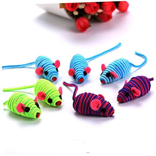 Garneck 6 Stück Gummiband Little Mauskatze Haustier intelligentes Katzenspielzeug Katze Wohnungskatzen Sortiert Katze Lustiges -Katzenspielzeug Zufällige Farbe Garneck 6 Stück Gummiband Little Mauskatze Haustier intelligentes Katzenspielzeug Katze Wohnungskatzen Sortiert Katze Lustiges -Katzenspielzeug Zufällige Farbe von Garneck