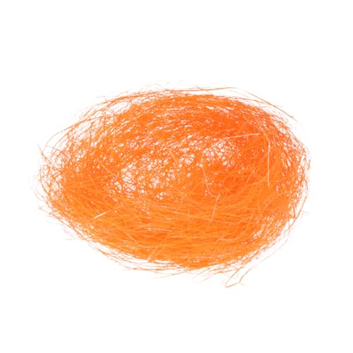 Garneck 6 Stück Simulierte Hühnerkoop -Dekoration Bunte Ornamente Vögel Nest Decor Hühnernestverzierung Zubehör drinnen hochzeitsdeko Vogelnest-Partygeschenke Hühnerdekorationen Orange von Garneck