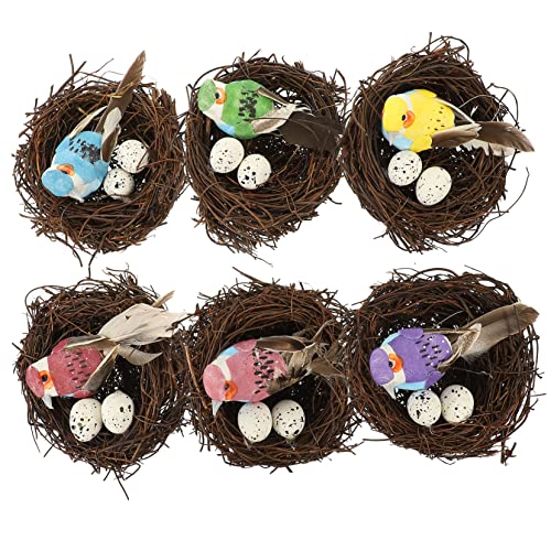 Garneck 6 Stück Simuliertes Vogelnest Vogelnest Adornos para Außendekoration Geschenkdekoration Vogeldekoration Kreatives Geschenk Vogelhandwerk Künstlicher Vogel Vogelnest Garneck 6 Stück Simuliertes Vogelnest Vogelnest Adornos para Außendekoration Geschenkdekoration Vogeldekoration Kreatives Geschenk Vogelhandwerk Künstlicher Vogel Vogelnest von Garneck