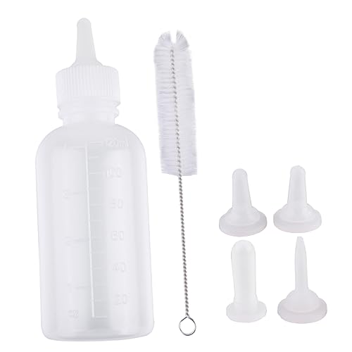 Garneck 6Stücke Teiliges Haustier Stillflasche mit Nippeln und Reinigungsbürste Fütterungsflasche für Katzen für Neugeborene und Kleine Haustiere Garneck 6Stücke Teiliges Haustier Stillflasche mit Nippeln und Reinigungsbürste Fütterungsflasche für Katzen für Neugeborene und Kleine Haustiere von Garneck