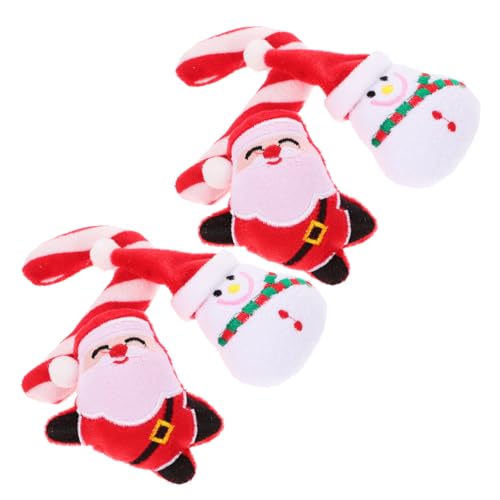 Garneck 6Stücke Teiliges Weihnachts Katzenminze Spielzeugset Für Katzen Bissfestes Kauspielzeug Zuckerstangen Weihnachtsmann Und Schneemann Design Fördert Die Zahnpflege von Garneck