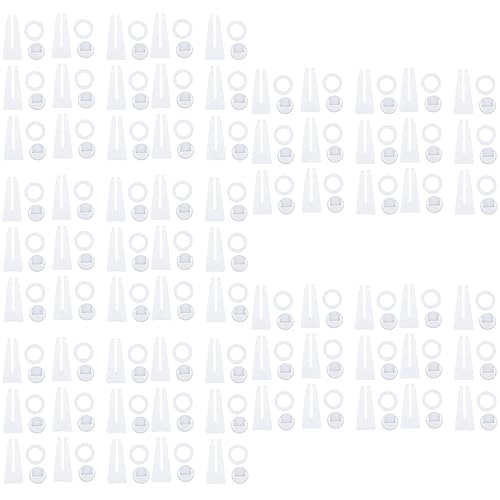 Garneck 75 STK Ständer Für Fotorahmen Fotorahmenanzeige Fotorahmenständer Unterstützung Für Tischfotorahmen Plattenhalter-ausstellungsständer Kunstwerk Weiß Bild Plastik Rotieren von Garneck