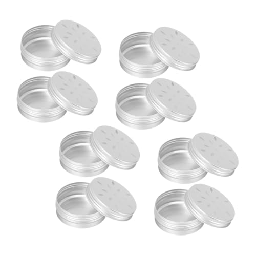Garneck 8 Stück Teiliges Aluminium Dufttraining Dosen für Professionelle Nasenarbeit und Geruchserkennung für Training Blütenlochdeckel von Garneck