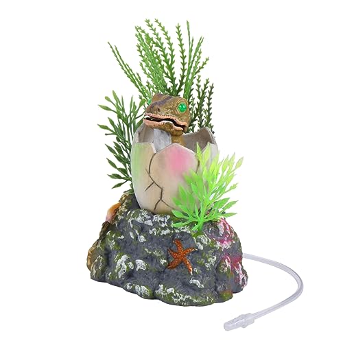 Garneck Aquarium Dekoration Ornament für Fischbecken Luftblasendekoration mit Farbenfrohem Design und Versteckmöglichkeit für Fische und Reptilien für Aquarien und Wohnräume von Garneck