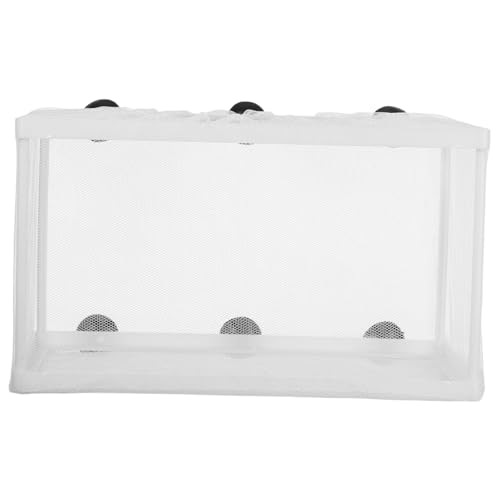Garneck Aquarium -Isolationsbox Zuchtnetz Aquarium Tank Fischbecken mit Trennwand Aquarienteiler groß Aquarium-Kindergartennetz Fischnetz für Aquarien Aquarium für Betta-Fische Netz braten von Garneck