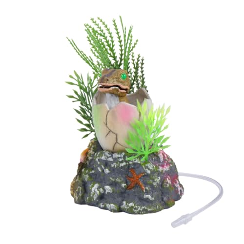 Garneck Aquarium Ornament Kleines Dinosaurierversteck Sprudelndes Luftblasen Dekor für Fischbecken Lebendige Versteckhöhle zur Dekoration und Sauerstoffzufuhr Geeignet für Fische und Garneck Aquarium Ornament Kleines Dinosaurierversteck Sprudelndes Luftblasen Dekor für Fischbecken Lebendige Versteckhöhle zur Dekoration und Sauerstoffzufuhr Geeignet für Fische und von Garneck