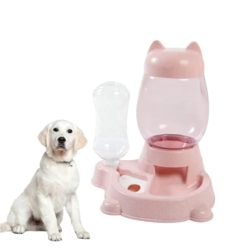 Garneck Automatische Wasserspeicher Hundefutterschale Hallo Fütterung Futterspender Haustiernapf katzenfutter Wasserspender für Hunde Futterautomat für Haustiere Rosa Garneck Automatische Wasserspeicher Hundefutterschale Hallo Fütterung Futterspender Haustiernapf katzenfutter Wasserspender für Hunde Futterautomat für Haustiere Rosa von Garneck