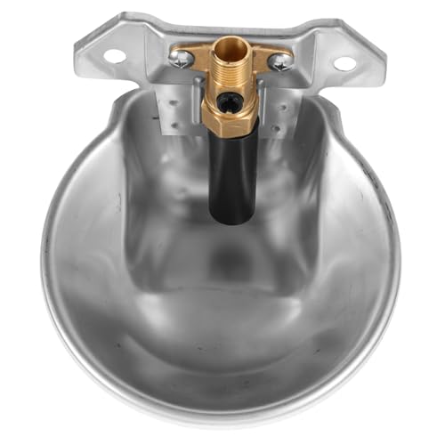 Garneck Automatischer Trinkbrunnen Edelstahl Wassernapf Große Kühe Vieh Nachfüllbarer Schlauch Feeder Für Schafe Und Rinder Im Freien Farm Cow Trinkbrunnen von Garneck