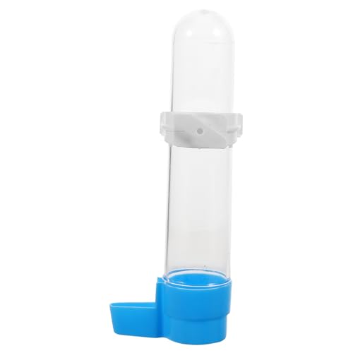 Garneck Automatischer Vogeltränke Futterspender für Käfige Transparente Flasche mit Basis für Papageien und Sittiche Sorgt für Gesunde Wasseraufnahme von Garneck