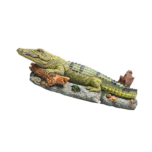 Garneck Crocodile Shape Aquarium Decor Kunstharz Dekoration für Aquarien Versteckmöglichkeit für Fische und Sicher für Wasserqualität für Fischliebhaber und Aquariengestaltung Garneck Crocodile Shape Aquarium Decor Kunstharz Dekoration für Aquarien Versteckmöglichkeit für Fische und Sicher für Wasserqualität für Fischliebhaber und Aquariengestaltung von Garneck
