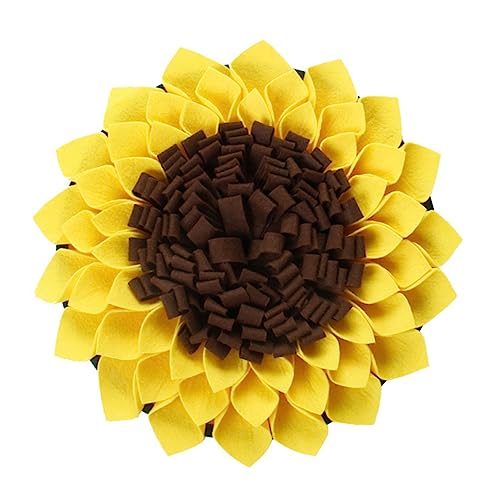 Garneck Schnüffelmatte Für Hunde Kreative Sonnenblume Für Interaktives Futtertraining Energiesparende Fressmatte Zur Schnüffelinstinkts Stressabbau von Garneck