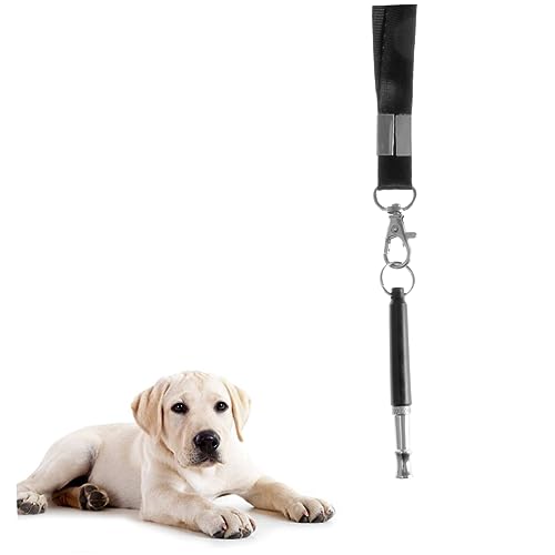 Garneck Dog Whistles hundetraining Hundeerziehung Hundepfeife hundezubehör ultrasonic Trainingssets für Hunde hör auf zu pfeifen Black von Garneck