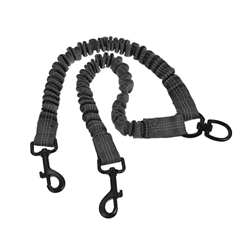 Garneck Doppelte Haustierleine Reflektierende Hundeleine Für Kleine Und Mittlere Tragbar Elastisch Ergonomisches Design Für Outdoor Aktivitäten von Garneck