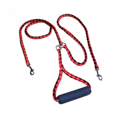 Garneck Dual Dog Leash für Kleine und Mittelgroße Doppelleine Zufälliger für Optimalen und Beim Gassigehen Zufällige Farbe von Garneck