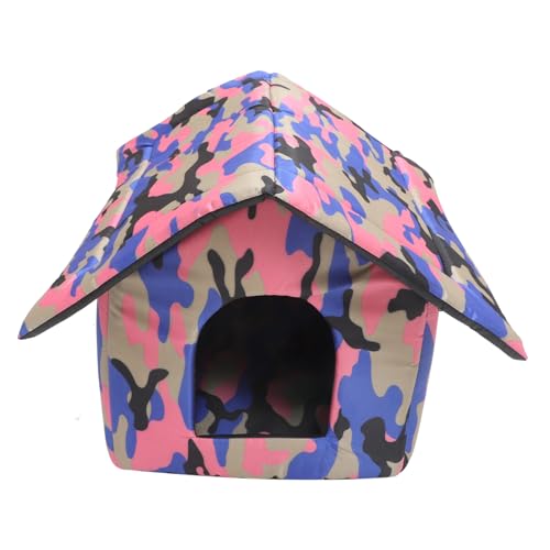Garneck Erhöhtes Katzenhaus und Isoliert Komfortables Tierheim für Kleine Katzen als Outdoor Spielplatz und Schutz Kaltem Garneck Erhöhtes Katzenhaus und Isoliert Komfortables Tierheim für Kleine Katzen als Outdoor Spielplatz und Schutz Kaltem von Garneck