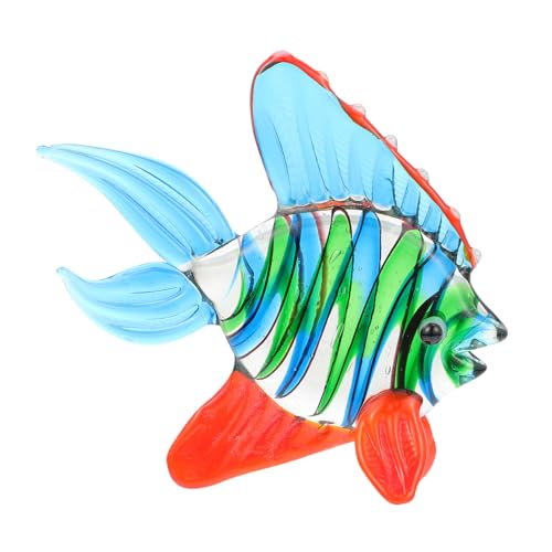 Garneck Farbenfrohe Glasfisch Skulptur Handgefertigt Lebendige Aquarium Dekoration Langlebige Glasfigur für Wohn und Bürodekoration Geeignet für Tv und Weinschränke Garneck Farbenfrohe Glasfisch Skulptur Handgefertigt Lebendige Aquarium Dekoration Langlebige Glasfigur für Wohn und Bürodekoration Geeignet für Tv und Weinschränke von Garneck