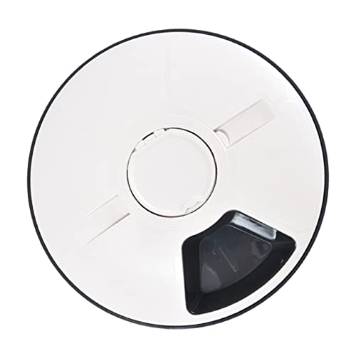 Garneck Futterautomat Für Haustiere Tablett Trockenfutter Für Welpen Schüsseln Lagerung Zeitgesteuert Hundenapf Slow Feeder Smart Pet Feeder Essen Optimales Hundefutter Platte Black Abs von Garneck