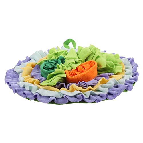 Garneck Futtermatte für Kleintiere Waschbar und Interaktive Spielmatte für Hamster und Meerschweinchen Fördert und Fütterung aus Hochwertigem Plüschmaterial von Garneck