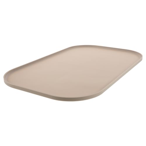 Garneck Futternapfmatte für Katzen rutschfeste Unterlage mit Erhöhten Kanten und Langlebig für Futter und Wassernäpfe Farbton von Garneck