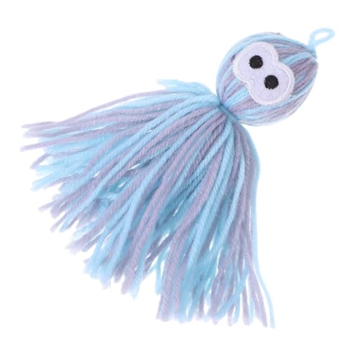 Garneck Garnball Katzenspielzeug Teaser Zauberstab Ersatz Kopf Weichgarnball Interaktives Kätzchen Spielzeug Sicher Für Katzen Und Menschen Für Alle Katzengrößen Himmelblau Geeignet von Garneck