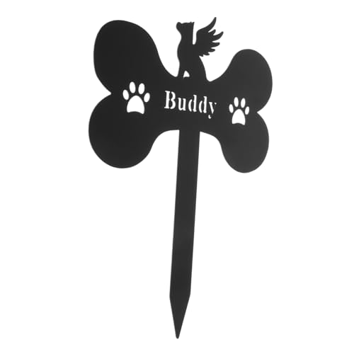 Garneck Grabstein Für Haustiere, Hundeknochenform, Metall, Gartenstecker Für Die Gedenkstätte Für Haustiere, Friedhofsdekoration, Gedenkstätte Für Welpen, Bestattungsprodukte Für Garneck Grabstein Für Haustiere, Hundeknochenform, Metall, Gartenstecker Für Die Gedenkstätte Für Haustiere, Friedhofsdekoration, Gedenkstätte Für Welpen, Bestattungsprodukte Für von Garneck