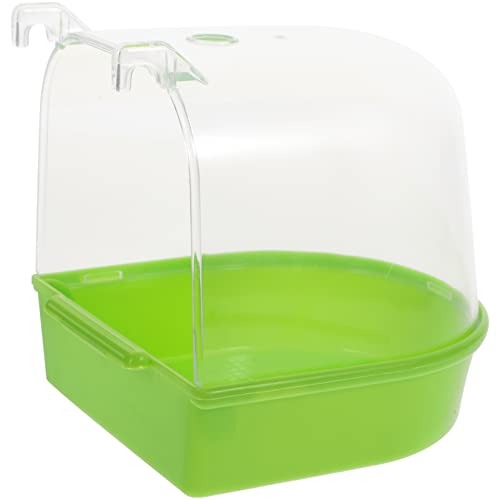 Garneck Hängende Papageienbadewanne Praktische Vogelbadbox für Käfige Sicher Installieren für Kleine und Mittlere Papageien Glatte Kanten Perfektes Zubehör von Garneck
