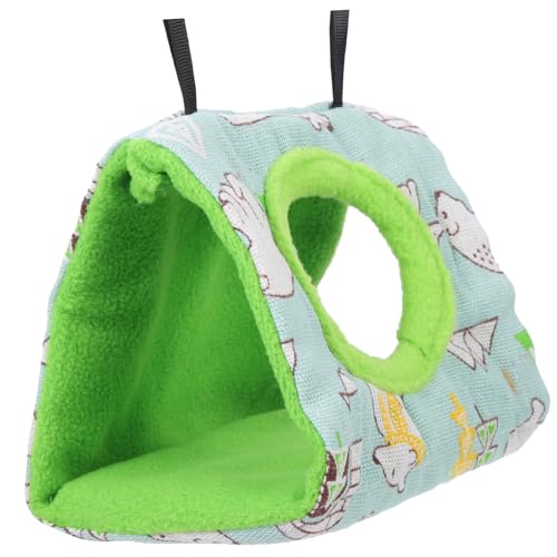 Garneck Hängende Vogelhängematte für Kleine Wasserdichtes Papageiennest mit Weichem Design für Kanarienvögel und Andere Kleintiere Aufhängen oder Aufstellen von Garneck