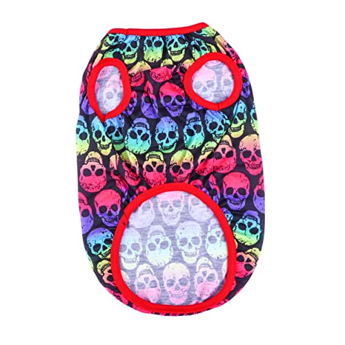Garneck Halloween Hundepullover mit Buntem Schädelmuster Bequemer Strickpullover für Haustiere für Partys Halloween Geburtstage und Fotoshootings Garneck Halloween Hundepullover mit Buntem Schädelmuster Bequemer Strickpullover für Haustiere für Partys Halloween Geburtstage und Fotoshootings von Garneck