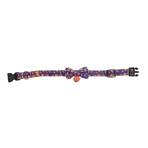 Garneck Halloween Katzenhalsband mit Abnehmbarer Schleife Verstellbares und Hautfreundliches für für Halloween Feiern und Fotoshootings mit Kürbis von Garneck